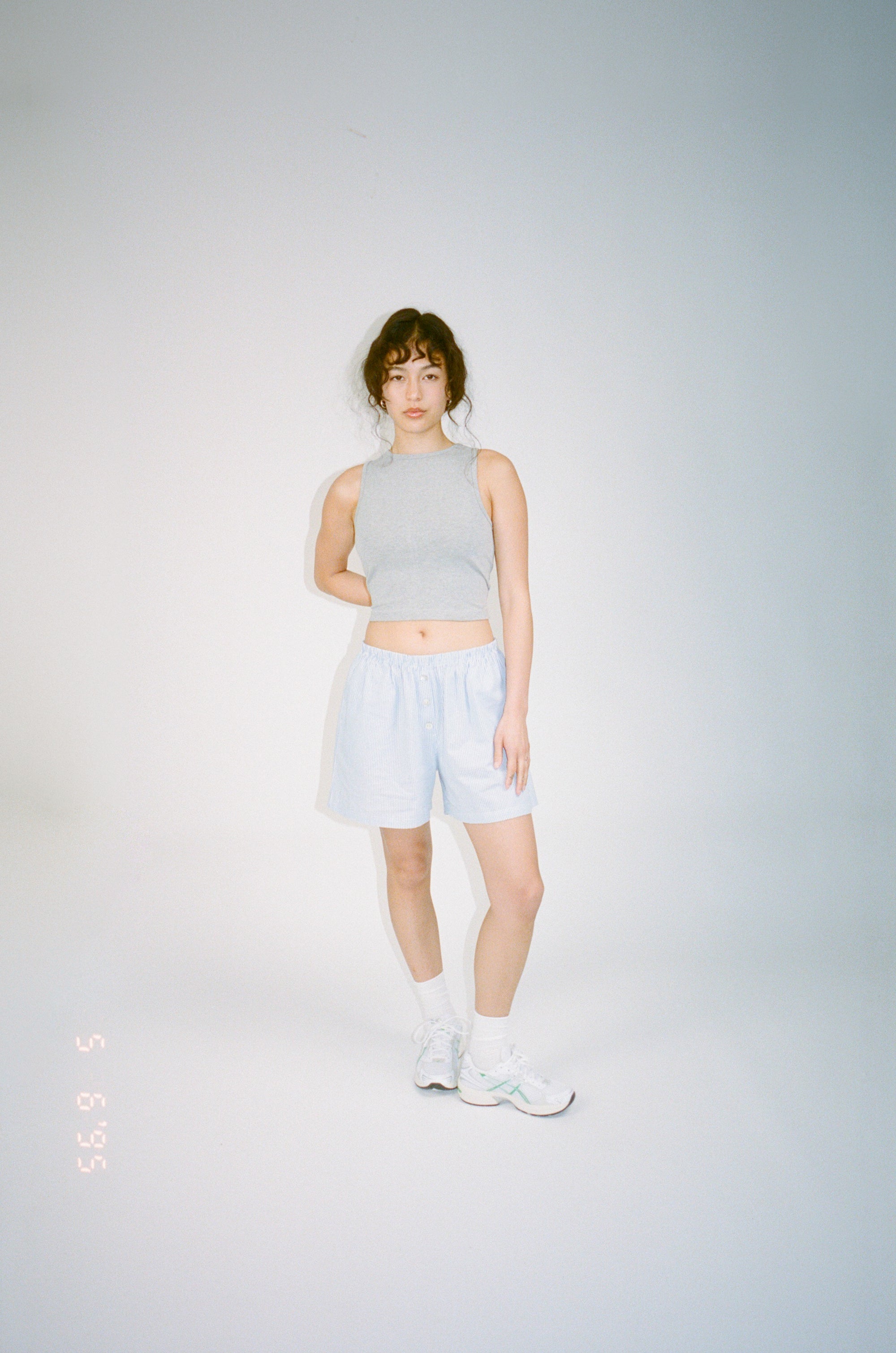 Cotton Boxer Shorts Sea Blue Stripe