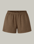 Organic Cotton Lined Shorts Toffee