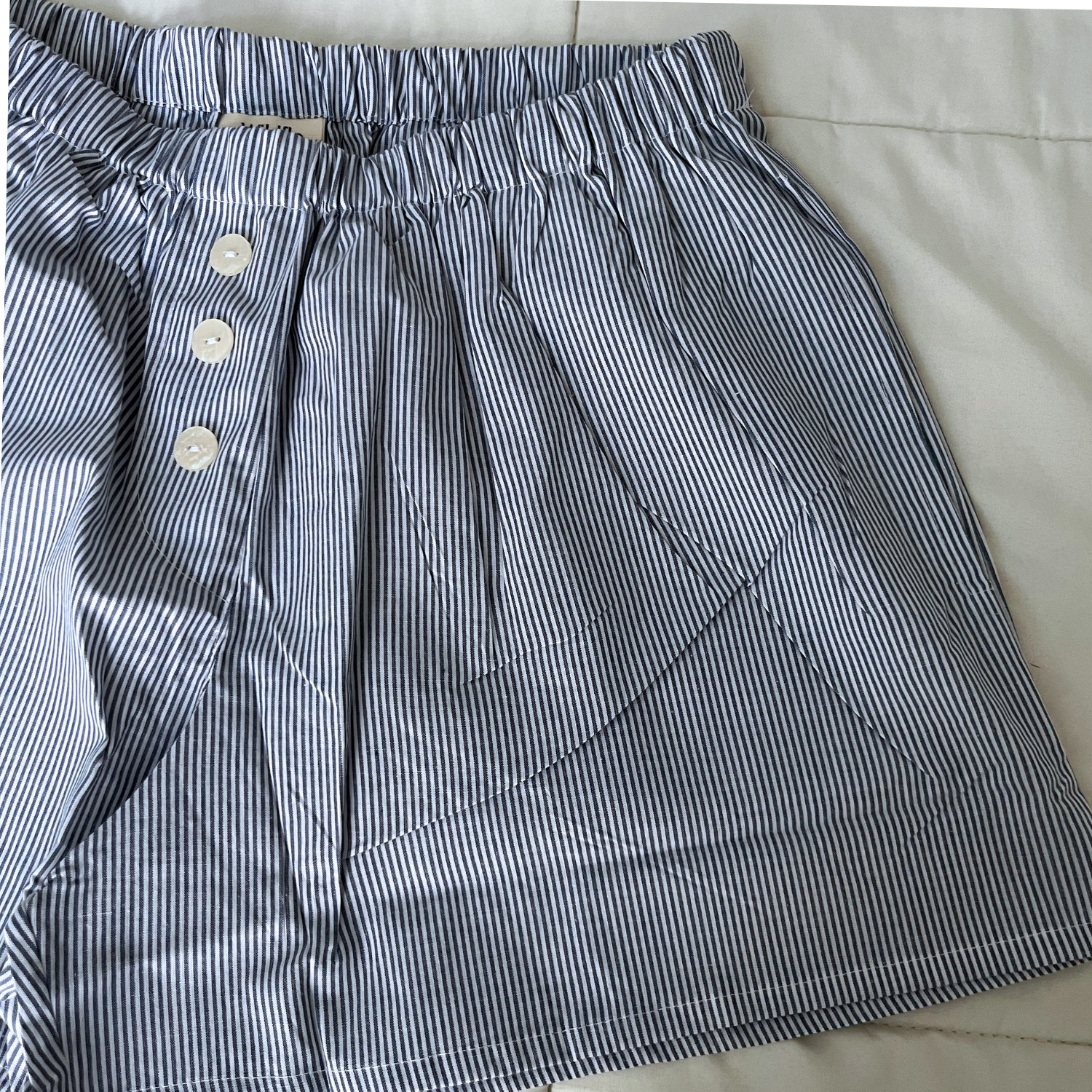 Cotton Boxer Shorts Sea Blue Stripe