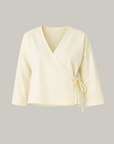 Organic Cotton Wrap Top Butter