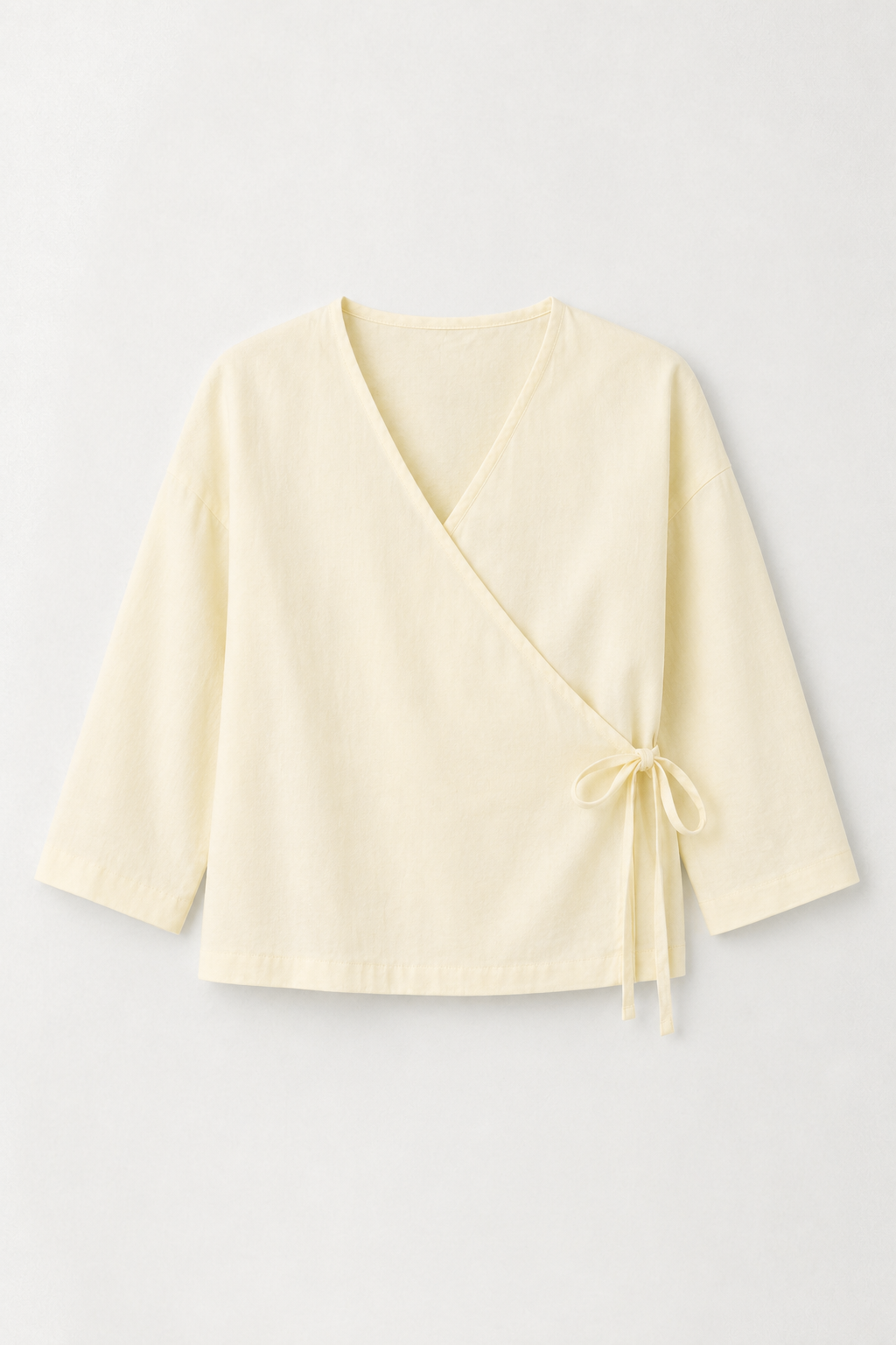 Organic Cotton Wrap Top Butter – Wildflo Studio