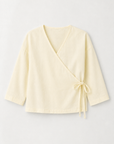 Organic Cotton Wrap Top Butter