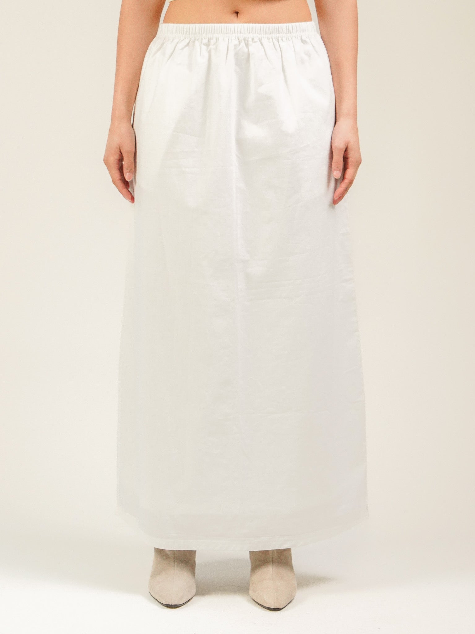 Poplin Maxi Skirt White (Mislabeled)