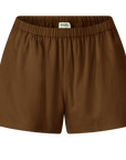 Organic Cotton Lined Shorts Toffee