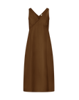 Organic Cotton Midi Slip Dress Toffee