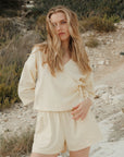 Organic Cotton Lined Shorts Butter
