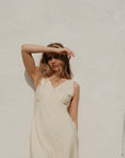 Organic Cotton Midi Slip Dress Butter