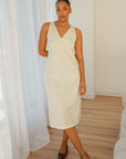 Organic Cotton Midi Slip Dress Butter