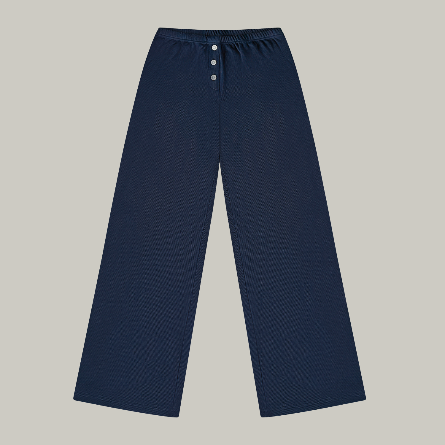 Rib Boxer Pants Navy