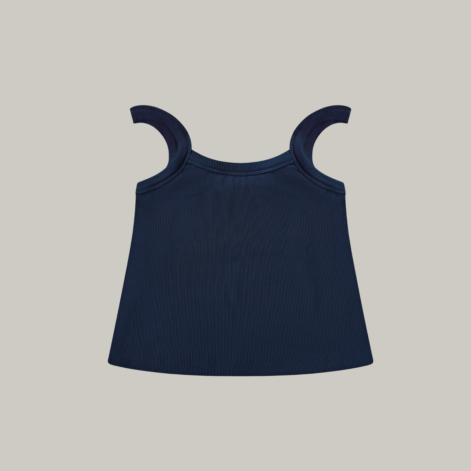 Rib Scoop Neck Tank Navy