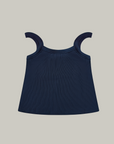 Rib Scoop Neck Tank Navy