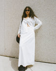 Poplin Maxi Skirt White (Mislabeled)