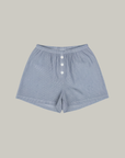 Cotton Boxer Shorts Sea Blue Stripe