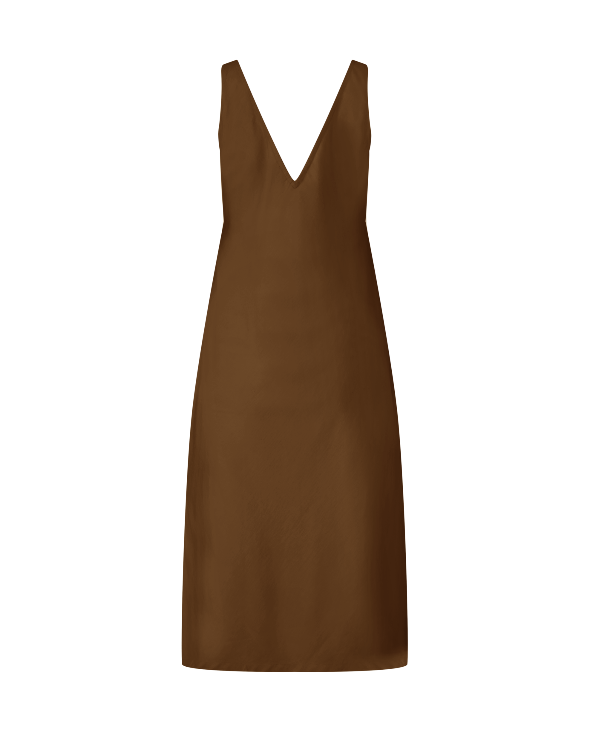 Organic Cotton Midi Slip Dress Toffee