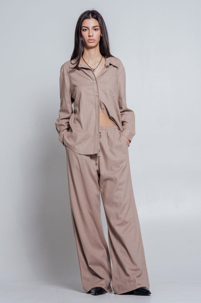 Linen Pants Taupe
