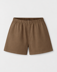 Organic Cotton Lined Shorts Toffee