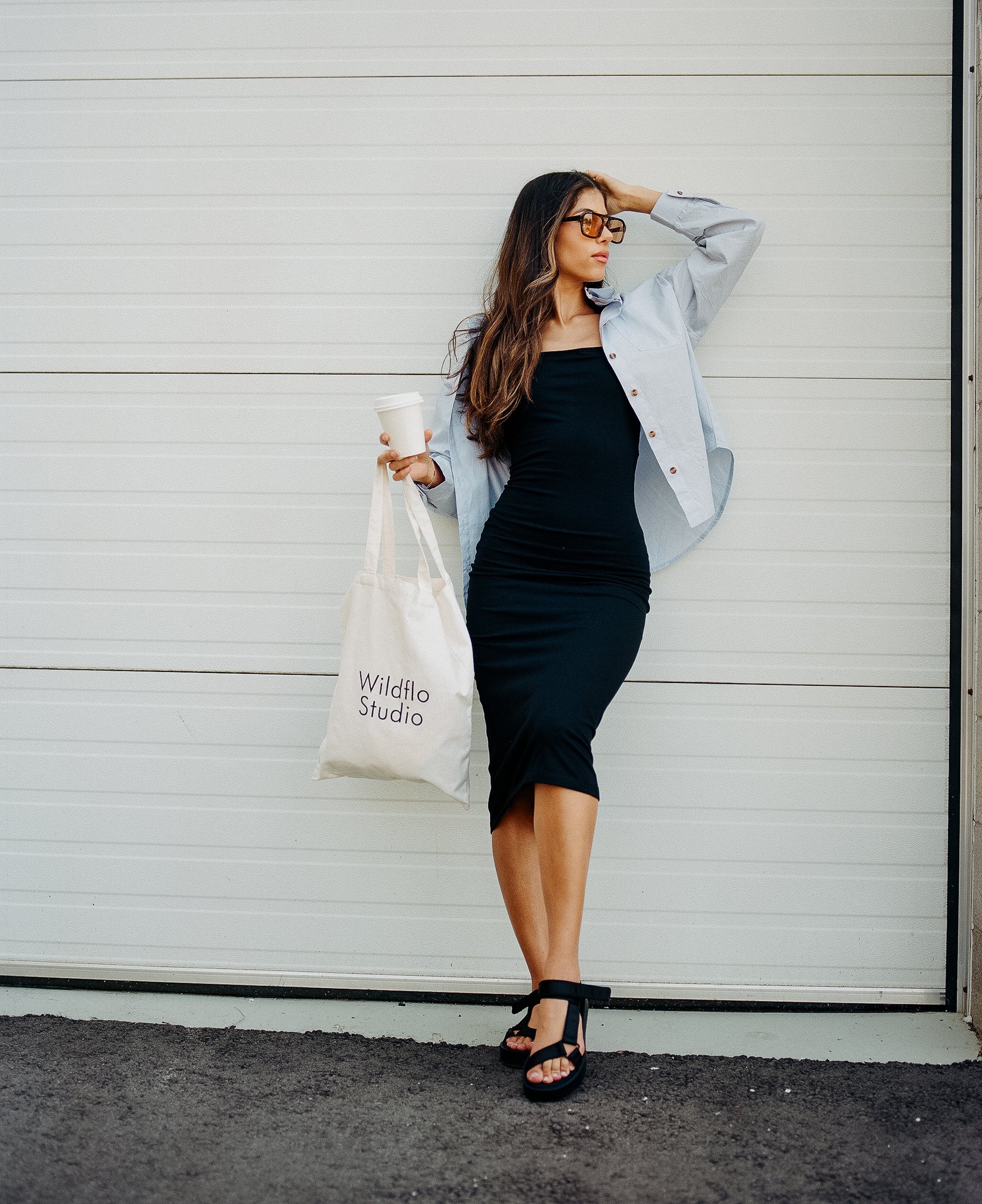 Strappy Midi Dress Jet