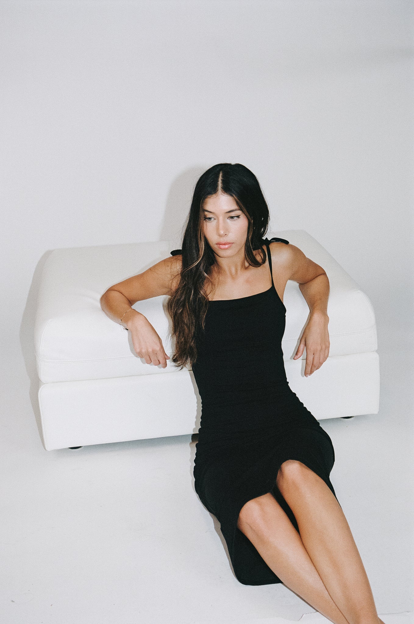 Strappy Midi Dress Jet