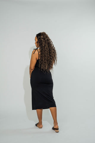 Strappy Midi Dress Jet