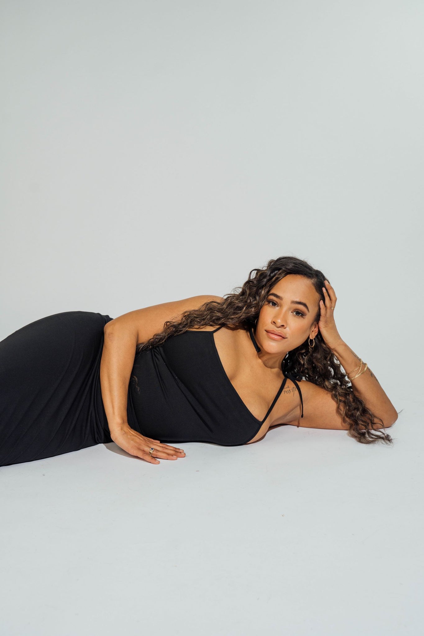 Strappy Midi Dress Jet