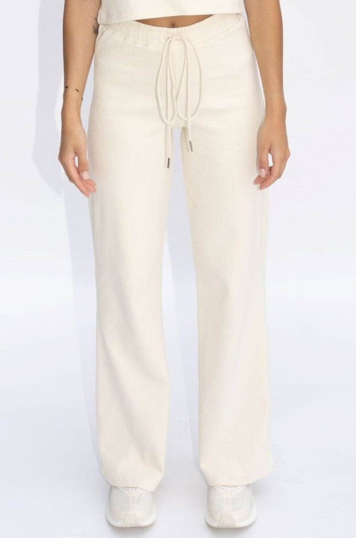 Wide Leg Lounge Pants Cream – Wildflo Studio