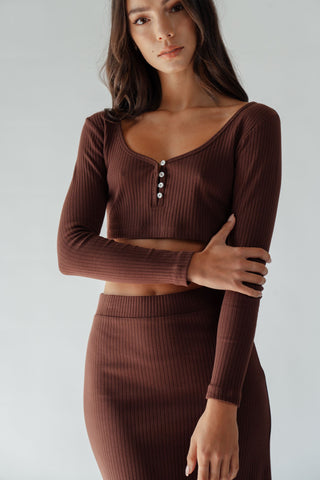 Baby Henley Chocolate