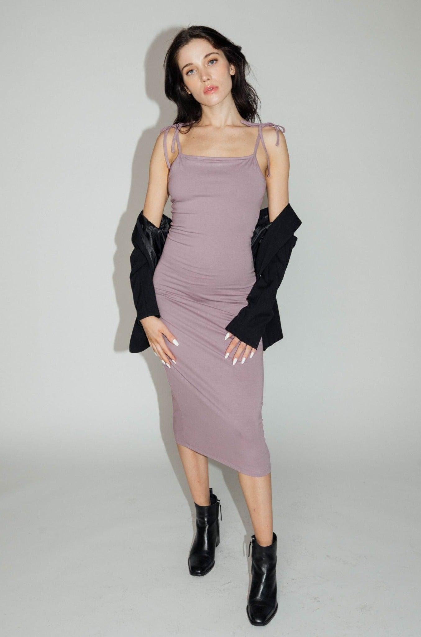 Strappy Midi Dress Elderberry