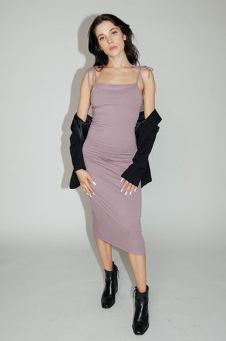 Strappy Midi Dress Elderberry