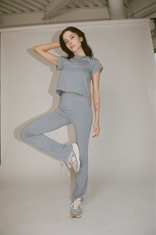 Baby Tee Steel Blue