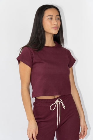 Camiseta Bebé Canalé Sangría