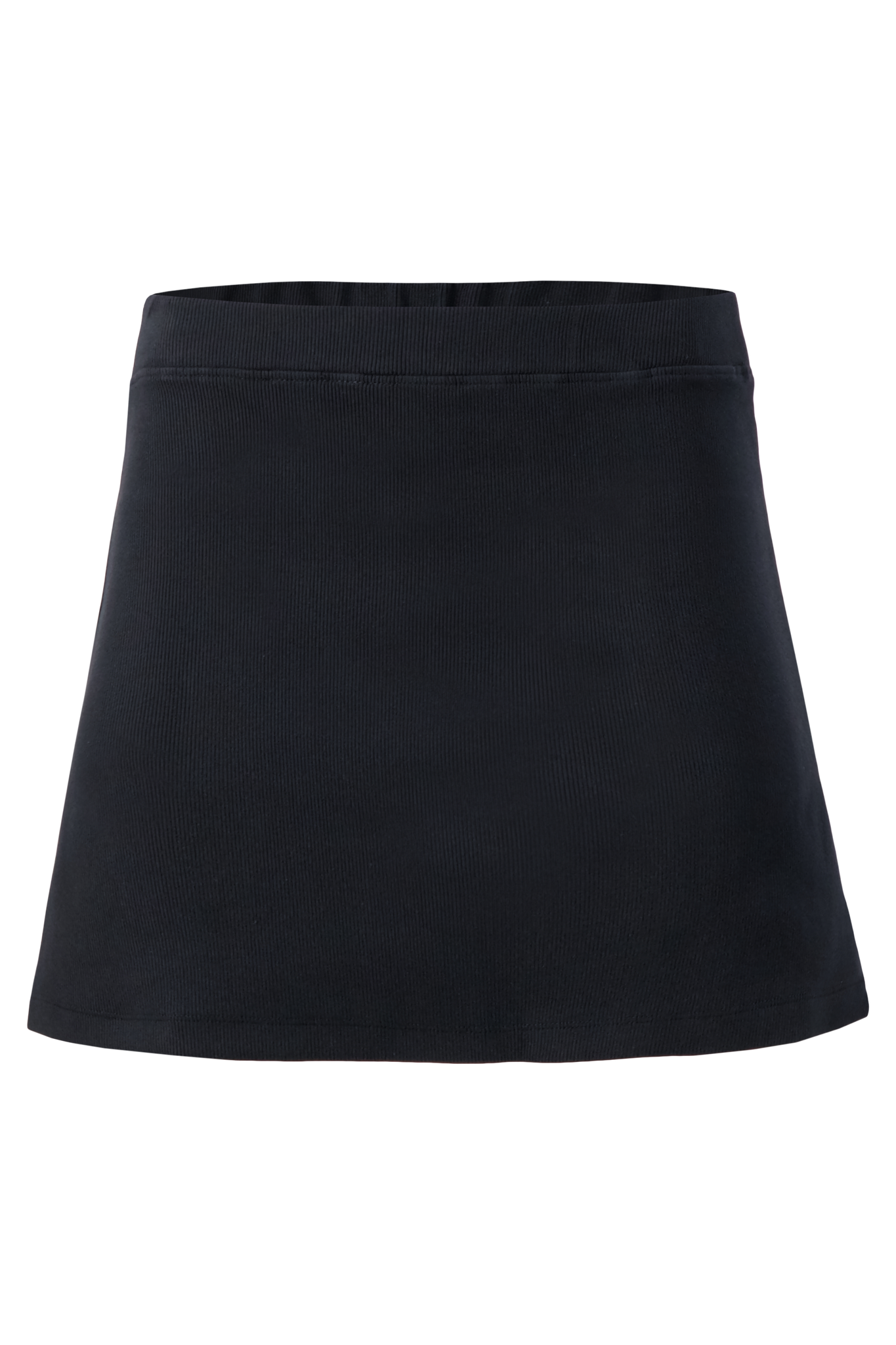 Minifalda De Canalé Negro Azabache